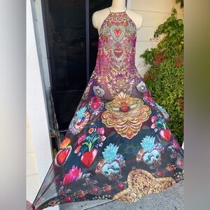 Camilla Sacred heart/ Frida Kahlo Slip Dress